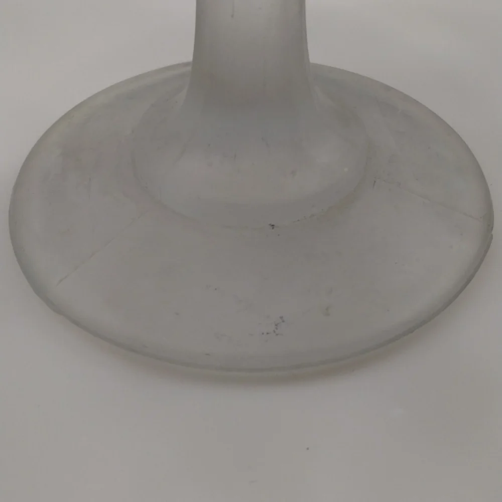 VINTAGE INDIANA GLASS CO. 7.25 INCH FROSTED CANDY COMPOTE DISH